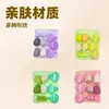 Set de Esponjas de Maquillaje Nuevas Transfronterizo, 10 Esponjas Triángulo de Gota de Agua de Gran Capacidad de Doble Uso Húmedo y Seco, Herramientas de Maquillaje