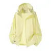 Jaqueta de Proteção Solar Ice Silk Secagem Rápida UPF150+ para Homens e Mulheres, Jaqueta Leve ao Ar Livre Anti-UV para Casal