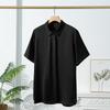 Nova Camisa de Verão de Seda Pesada de Seda de Amoreira de Manga Curta para Mulheres Cor Sólida Top de Gola Quadrada Solto para o Dia a Dia Roupa Feminina Atacado