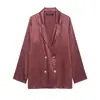 ZA comércio exterior transfronteiriço europeu e americano, moda feminina, popular no AliExpress, conjunto elegante e estiloso de blazer e calça com caimento