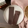 Meias Grossas Quentes de Inverno para Mulheres, Meias Slouch Macias e Elásticas com Listras Verticais, Efeito Emagrecedor, Meias Versáteis para Mulheres