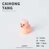 Resina Desenho Animado Urso Sólido Chapéu Pato DIY Ornamento Chaveiro Pingente Resina 3D Pequeno Acessório