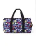 Bolsa de Viaje Portátil Simple para Deportes Fitness Gran Capacidad Bolso de Hombro Cruzado Tela Oxford Estampado de Dibujos Animados Bolsa de Viaje