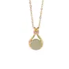 Yuebao Joyería Jade Hetian Natural Plata de Ley S925 Chapado en Oro Sodalita Bolsa de la Suerte Cuentas Redondas Joyería de Lujo Ligero Diseño de Moda Colgante