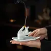 Quemador de Incienso Cerámico Creativo Mano de Buda, Soporte para Varillas de Incienso, Adorno Estilo Zen, Decoración de Quemador de Incienso para Mesa de Té en Casa