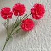 4 Flores de Clavel Artificiales Flor Ceremonial de Boda Pared de Fondo de Auditorio de Boda Flor Decorativa Adornos para Sala de Estar en Casa Ramo para el Día de la Madre