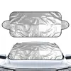 Parasol y Protector de Nieve para Coche 200*70cm Parabrisas Cubierta de Nieve para Coche Tela 190t Recubierta de Plata Protector de Nieve para Coche