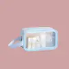 Saco de Lavagem com Separação Seca e Úmida Bolsa de Cosméticos de PVC Translúcido Fosco Grande Capacidade Impermeável de Alto Nível Bolsa de Armazenamento e Fidelidade