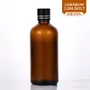 Botella de vidrio ámbar de 30 ml para aceite esencial, a prueba de luz con tapón interior, botella dispensadora portátil de sérum cosmético, venta al por mayor del fabricante