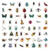 100 adesivos de decoração originais de animais de desenho animado, insetos para capa de celular, copo de água, geladeira, guitarra, recompensa infantil, adesivos de grafite