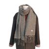 Bufanda de Cuadros Pata de Gallo para Mujer Invierno 2024 Nueva Borla Estilo Coreano Imitación Cachemira Bufanda Versátil Bufanda Cálida para Hombre
