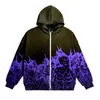 Sudadera Transfronteriza de Comercio Exterior Streetwear Sudadera con Capucha de Calavera Retro Sudadera con Capucha y Cremallera Sudadera con Capucha Gótica