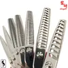 Tijeras de barbero para tubería DK440C tijeras de peluquería herramienta juego de tijeras de barbero tijeras dentadas tijeras planas corte de flequillo barbería