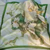 Pañuelo de Seda Estampado, Pañuelo Cuadrado Pequeño, Estilo Coreano para Mujer, Transfronterizo, Estampado de Leopardo, Paisley, Imitación de Seda, Pañuelo de Cuello, Stock Listo de Fábrica, Pañuelo de Gama Alta