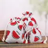 Bolsa de Tela Azul y Flores Estilo Chino Bolsa de Tela Floral Pastoral Bolsita Vacía Bolsa de Atar Bolsa para Empaquetar Semillas Bolsa de Tela para Guardar Joyas