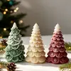 Molde de Vela Perfumada Árbol de Navidad Jiahui Mei Molde de Silicona para Decoración de Pasteles de Navidad DIY Adorno