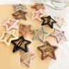 Coleção de grampos de cabelo de estrela de cinco pontas de celebridades on-line, clipe lateral fofo, clipe BB, grampo de cabelo de estrela pingando simples dopamina