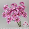Flores Artificiais Coloridas Estilo Monet Flores Falsas Atacado Verde Roxo Arranjo de Casamento Cenário Decoração de Paisagismo
