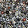 Ágata de seda enredada piel gris envejecida cuentas coloridas de agujero grande estilo antiguo para joyería DIY las cuentas se pueden usar para cadenas de cuentas cuentas para la cintura cuentas espaciadoras