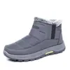Zapatos Personalizados para Hombre Invierno Nuevo Estilo Zapatos de Algodón Engrosados con Felpa para Hombre Suela Gruesa Antideslizante Moda Slip-on Botas de Nieve para Hombre