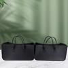 Cesta de fieltro para almacenamiento transfronterizo. Crea una bolsa de fieltro portátil para guardar leña, aperitivos, juguetes y artículos diversos. Cesta de fieltro para guardar bolsos.
