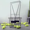 Carrinho Coletor de Bolas de Tênis, Cesta de Bolas de Tênis, Carrinho de Coleta de Bolas, Carrinho com Cesta de Bolas, Coletor de Bolas, Cesta, Carrinho do Treinador, Cesta de Armazenamento