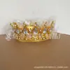 Tiara Coroa Gota Plástica Barroca Transfronteiriça Europeia e Americana Acessórios para Fotografia de Casamento Noiva Tiara de Cerimônia Adulta Redonda Completa