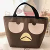 Bolsa de almoço PU japonesa bolsa térmica fofa desenho animado grande estudante trabalhador de escritório bolsa térmica para marmita bolsa de almoço peixe feio