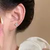 Pendientes Pequeños y Frescos de Mini Flor de Cuatro Hojas con Agujas de Plata S925, Nuevo Estilo 2026, Pendientes Elegantes y Exquisitos de Diseño de Nicho