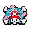 Charms para Sapato One Piece Desenho Animado Anime Acessórios para Sapato Clog Modelo Mais Vendido de Borracha Macia de PVC Removível Fivela de Sapato