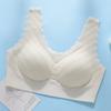 Ropa interior sin costuras de copa fija sin aro de acero para mujer, push-up para pecho pequeño, de una pieza, estilo chaleco deportivo de belleza, sujetador fino de verano