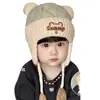 Gorro de invierno a prueba de viento para bebés, para niños y niñas, súper lindo, gorro lindo con protección para las orejas, gorro cálido para niños, gorro Lei Feng para bebés