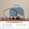 Juego de Té Cerámico Kung Fu Glaseado de Ceniza con Tetera, Gaiwan de Paisaje, Tazas de Té, Empaquetado en Caja de Madera de Alta Calidad, Souvenir de Negocio