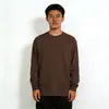 Camiseta de Manga Larga con Cuello Redondo, Estilo Nuevo Holgado, Cómoda y Versátil, Estilo Coreano, Tallas Grandes, Ropa de Primavera Amigable con la Piel para Hombre