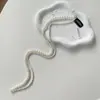 Mismo Estilo que la Celebridad de Internet Accesorios para el Cabello de Perlas para Niños Cadena de Cabello Trenzada Retorcida para Niña Pasador Invisible Tocados Versátiles de Princesa para Niñas Pequeñas