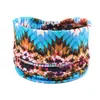 Banda Cruzada para el Cabello Estilo Nuevo Europeo y Americano Estampada Personalizada Yoga Diadema Cruzada Estilo Nuevo Europeo y Americano para Mujer Pañuelo Deportivo para la Cabeza