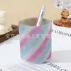 Porta-Canetas de Mesa com Cristais Transfronteiriço, Porta Armazenamento de Resina Criativa com Strass para Pincéis de Maquiagem, Ferramentas de Beleza