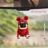 Pendente de Acrílico Dia dos Namorados Transfronteiriço Coração Vermelho Ursinho de Pelúcia Decoração de Carro Pingente Presente para Casal