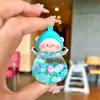 Botella de arena movediza creativa DIY Campana de viento aceite luminoso flotante llavero bolsa Colgante de coche pequeño regalo fabricante