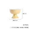 Mo Ji amarillo claro Cerámica Suave Taza de Té de Pie Alto Taza para Degustación de Té en Casa Juego de Té Kung Fu Boca de Flor Taza Individual Rosa Taza de Maestro