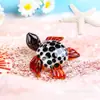 Tortuga Marina de Vidrio Creativa Artesanías de Cristal Animales Marinos Pequeños Adornos Decoración Suave para el Hogar Pequeños Regalos Transfronterizos