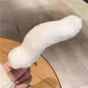 Pinza de Garra de Peluche para Mujer, Pinza Grande para el Cabello de Otoño e Invierno con un Toque de Lujo, Pinza de Tiburón Ins para Cabello Grueso, Pasador para Moño, Accesorio para el Cabello