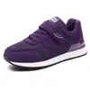 Sapatos de Outono Tamanho Grande para Idosos, Sapatos Femininos Genuínos, Sola Macia, Antiderrapantes, Sapatos para Caminhada para Meia-Idade e Idosos, Novos Sapatos Casuais Leves para Mães