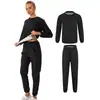 Amazon Chaqueta con Capucha Deportiva de Fitness para Hombre Tallas Grandes Europea y Americana Traje de Sudoración Impermeable Pantalones de Chándal Traje Deportivo
