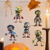 Engraçado Dos Desenhos Animados Big Head Zombie PVC Fosco Adesivo AFH1443 Interruptor Transfronteiriço Adesivo Halloween Decorativo Cabelo Parede