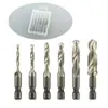 Aço Rápido Multifuncional Integrado Composto Contendo Cobalto Macho Espiral de Máquina com Cabo Sextavado Três-em-Um Furar e Rosquear