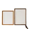 Marco de Fotos de Madera Maciza de Nogal Negro Marco de Escritorio Papel en Blanco Marco para Pintura con Pincel de Caligrafía Montaje DIY Marco Decorativo de Ensamblaje de Caja y Espiga