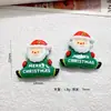 2026 Nuevo Papá Noel Muñeco de Nieve Cascabeles Accesorios de Resina Set Navideño diy Accesorios de Pegamento de Crema Funda de Teléfono