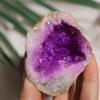Venta transfronteriza de cristal natural, agujero de cristal, chapado, agujero de cristal púrpura, mineral de cristal, piedra original, cristal del Mar de China Oriental, una generación de cabello
