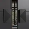 Nuevo Estilo Chino Antiguo Placa Sólida de Aluminio Manija de Puerta Tallada Hotel Club Caja Manija Lista para Usar